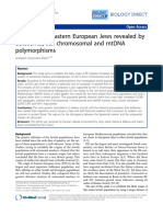 Zoossmann-Diskin, A. 2010. "The Origin of Eastern European Jews Revealed by Autosomal, Sex Chromosomal and mtDNA Polymorphisms"