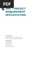 SRS - Requirement Specification - Assignment