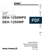 Operating Manual (Deh-1250mp) (Deh-1250mpg) - Eng - Esp - Por PDF