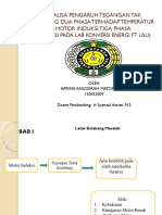 Analisa Pengaruh Tegangan Tak Seimbang Dua Phasa Terhadap Temperatur Motor Induksi Tiga Phasa