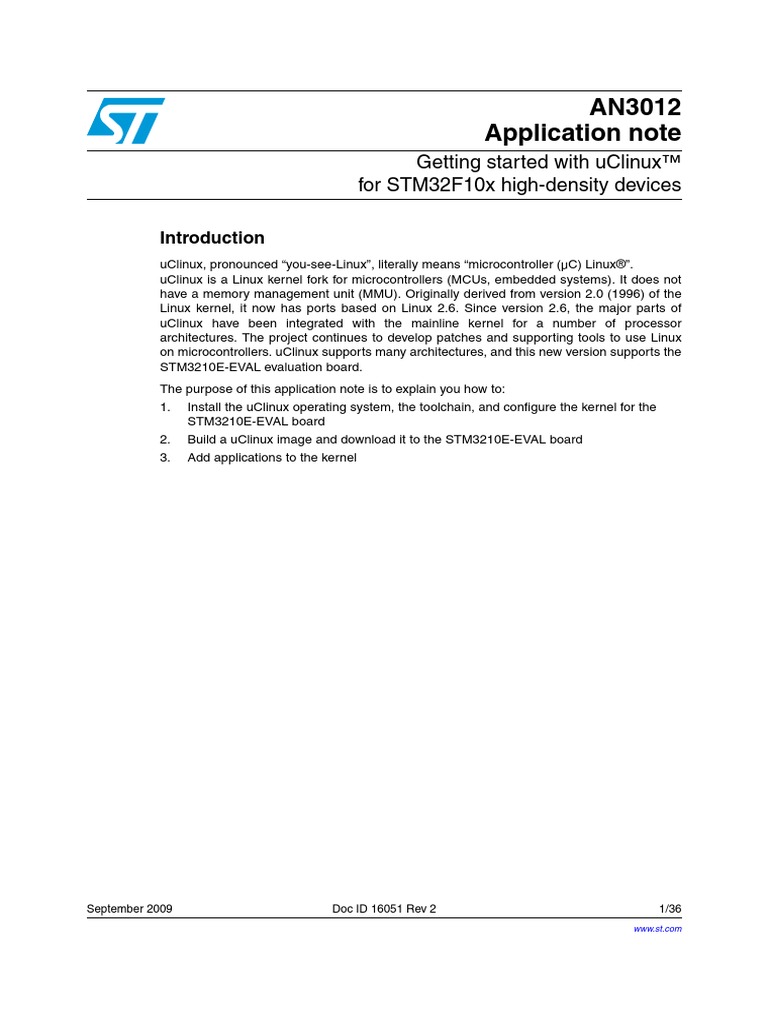 STM-STM32-STM32F103RE-Learning Centre MCU-Application Notes ...