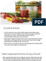 Terapi Jus Memadukan Sayur Dan Buah Untuk Kesehatan