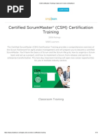 CSM Certification Training _ Classroom Course _ Simplilearn