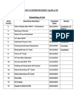 Scheduling of Job: Mission - Hot LP Separator Drum-Tag 201-V-04