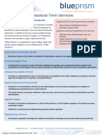 Blue Prism Data Sheet - Professional Term Services