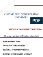 Chronic Myeloproliferative Disorders: Matthew G. Yap, MD, FPCP, FPSHBT, Fpsmo