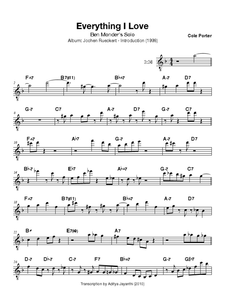 Ben Monder Everything I Love