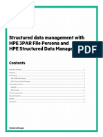 Structured Data Management With HPE 3PAR File Persona and HPE Structured Data Manager