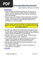 As 5 Solas Da Reforma Protestante