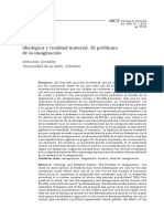 Sebastián González, Ideológica y Realidad Material. El Problema de La Imaginación