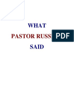 1916 What Pastor Russell Said