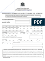 PRF - Formulário Identificação Condutor Infrator