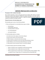 Guidlines For Internship and Project Report Writing
