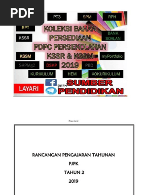 Rpt 2019 Pj Tahun 2 Kssr Semakan Pdf