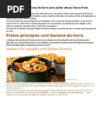 40 Receitas Com Banana Da Terra