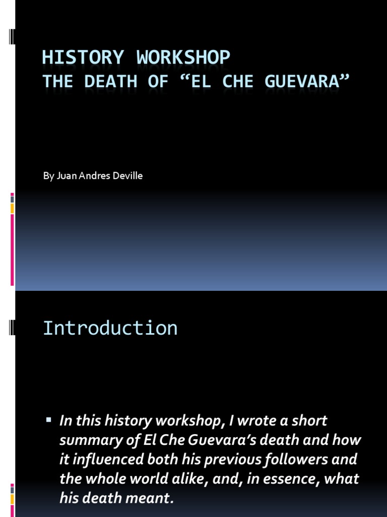 The Impact of Che Guevara's Death | PDF | Che Guevara | International ...
