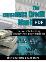 Dustin Mathews Business Credit Manifesto