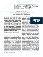 Solar PV-Battery Based Hybrid Water Pumping System Using BLDC Motor Drive