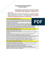 Política económica española examen preguntas antiguas