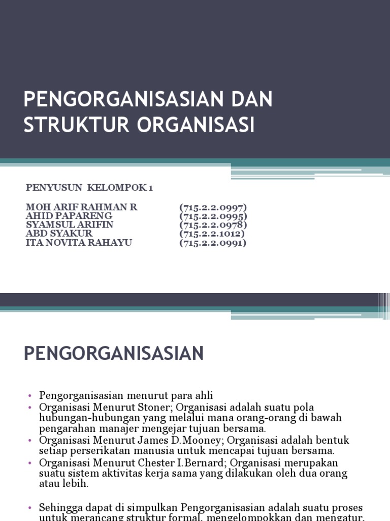  Bentuk  Bentuk  Struktur Organisasi  Menurut Para Ahli