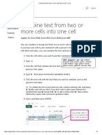 Combine Text From Two or More Cells Into One Cell - Excel