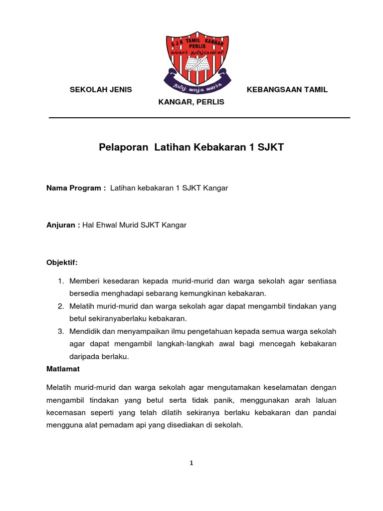 Laporan Kebakaran 1 Pdf