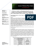 A Review Article On Manufacturing Process of Cement, Environmental Attributes, Topography and Climatological Data Station: IMD, Sidhi M.P