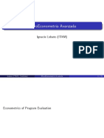 MicroEconometría Avanzada: Causal Inference Methods for Program Evaluation