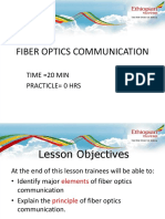 Fiber Optics Communication: Time 20 Min Practicle 0 Hrs