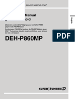 Pionner DEH-P860MP - Operation Manual