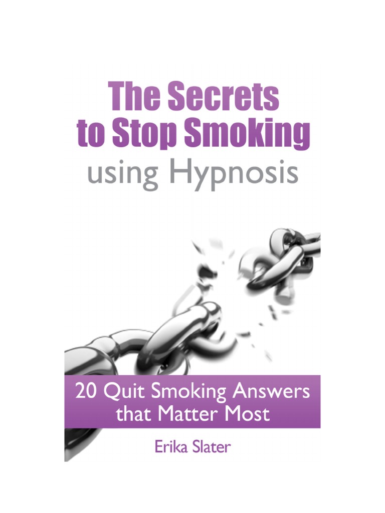 Secrets To Stop Smoking Using Hypnosis Book PDF Hypnosis Smoking