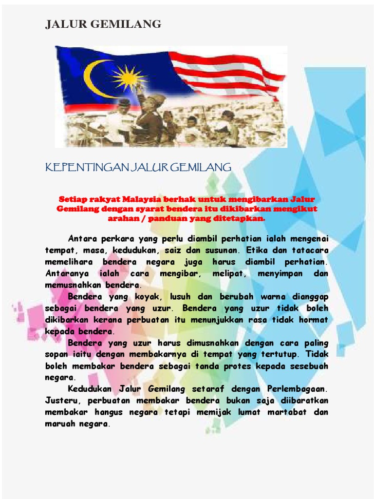 Jalur Gemilang Maksud