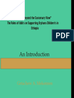 “Beyond the Customary View” The Roles of Iddirs on Supporting Orphans Children’s in Ethiopia 	