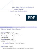 Accentuation of Oldest Romance Loans in