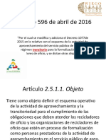 Decreto 596 de Abril de 2016
