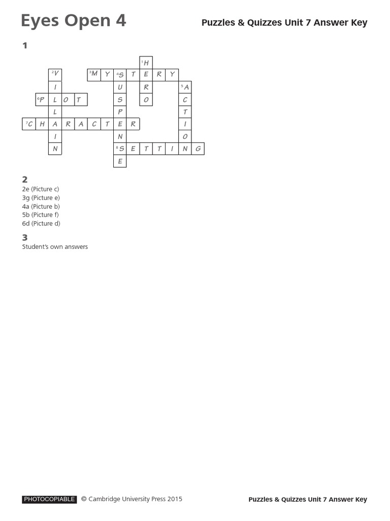 Unit 7 Crossword Puzzle - WordMint