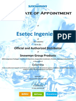 Certificate of Appointment ESETEC