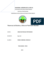 Reservas de Biosfera y Sitios de Patrimonio Mundial