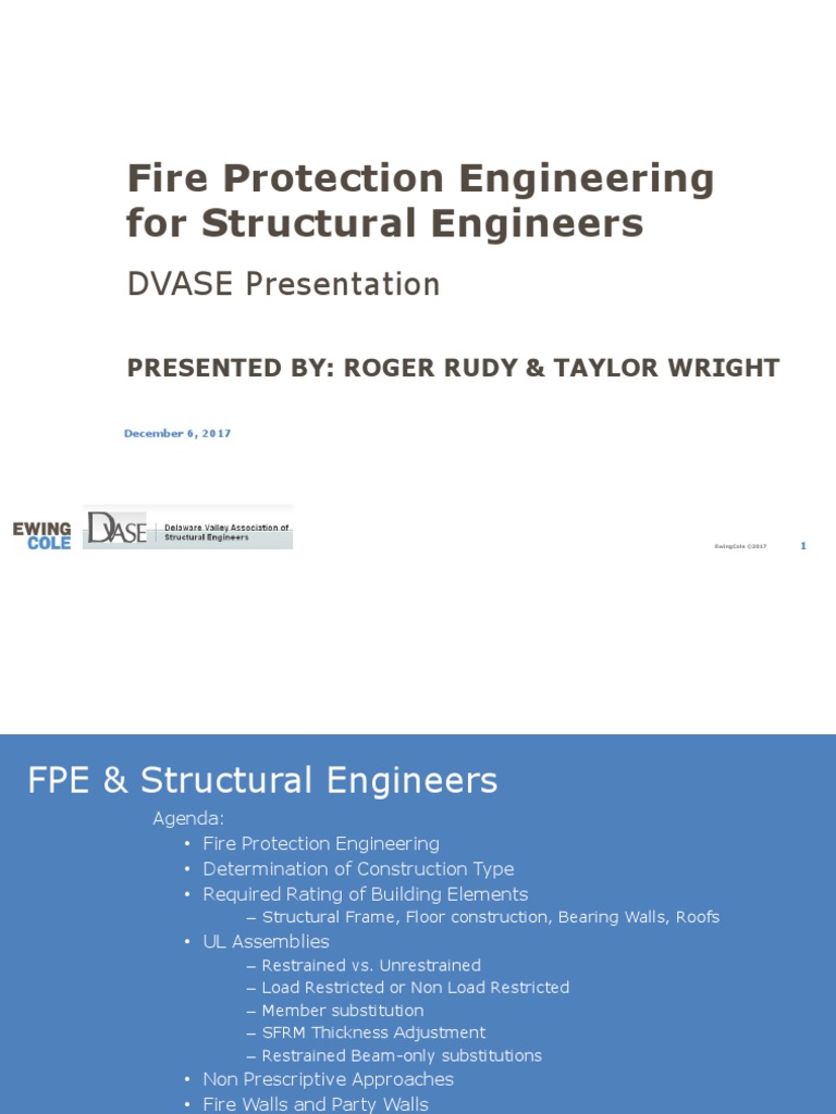 Fire Protection Engineering For Structural Engineers | PDF | Wall ...