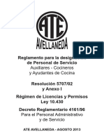 Regimen Licencias y Reglamento Agosto 2013 PDF