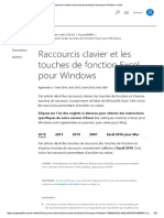 Raccourcis Clavier Et Les Touches de Fonction Excel Pour Windows - Excel