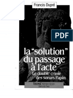 E-Livre Dupre - Le Passage À L'acte PDF