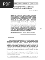 A Importância Da Arte Na Formação Educacional Do Ser Humano