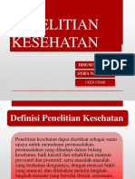 PENELITIAN KESEHATAN