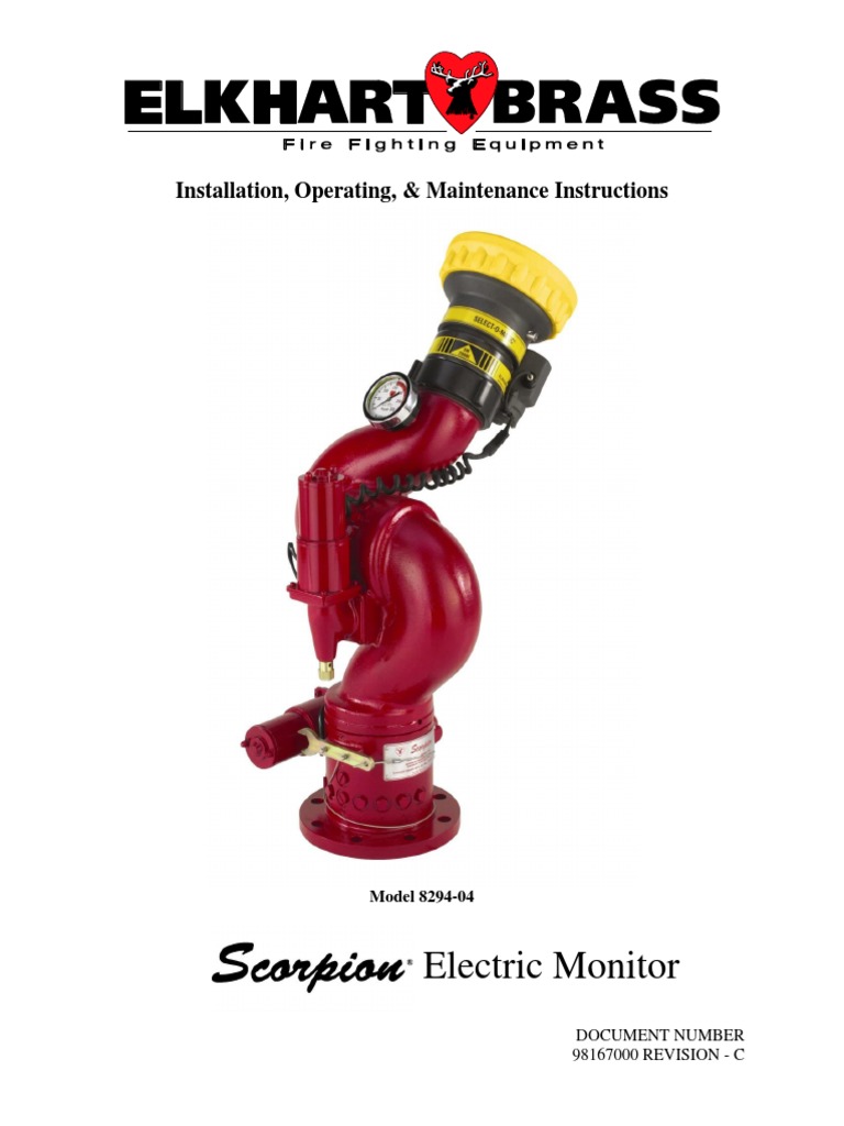 Electric Monitor Installation, Operating, & Maintenance Instructions