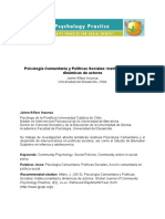 Psicología Comunitaria y Políticas Sociales: Institucionalidad y Dinámicas de Actores - Jaime Alfaro Inzunza