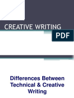 Creative Writing vs. Technical Writing