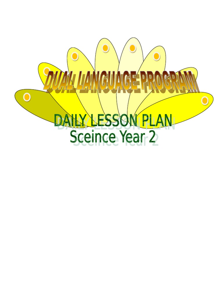 Year 2 Science Daily Learning Plan | PDF | Teachers | Curriculum