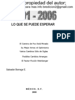 2001-2006 Lo Que Se Puede Esperar Salvador Borrego