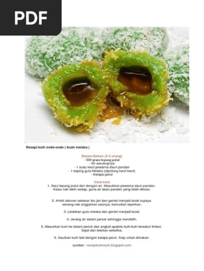 Resepi Kuih Onde Pdf
